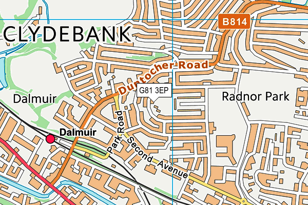 G81 3EP map - OS VectorMap District (Ordnance Survey)