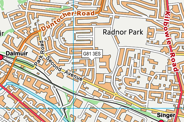 G81 3ES map - OS VectorMap District (Ordnance Survey)