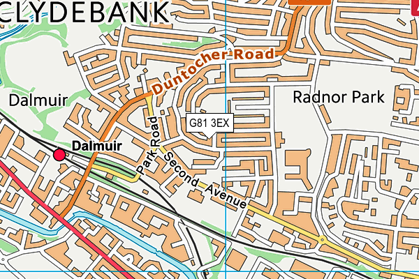 G81 3EX map - OS VectorMap District (Ordnance Survey)