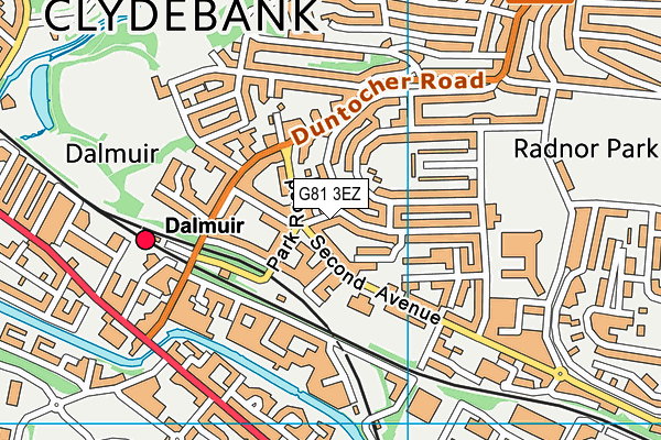 G81 3EZ map - OS VectorMap District (Ordnance Survey)