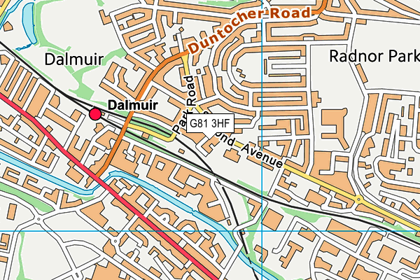 G81 3HF map - OS VectorMap District (Ordnance Survey)