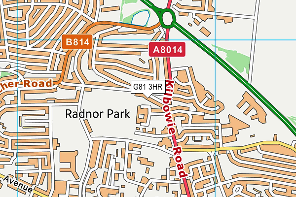 G81 3HR map - OS VectorMap District (Ordnance Survey)