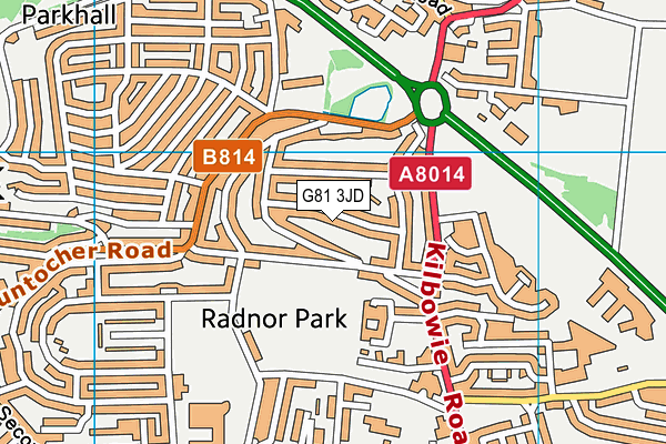 G81 3JD map - OS VectorMap District (Ordnance Survey)