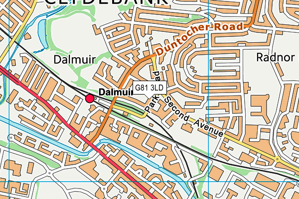 G81 3LD map - OS VectorMap District (Ordnance Survey)