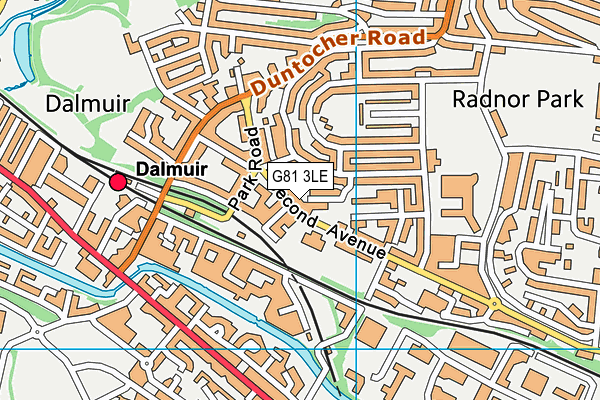 G81 3LE map - OS VectorMap District (Ordnance Survey)