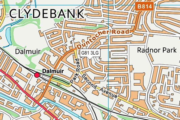 G81 3LG map - OS VectorMap District (Ordnance Survey)