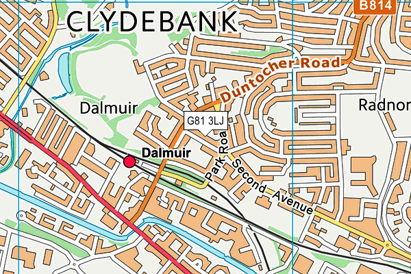 G81 3LJ map - OS VectorMap District (Ordnance Survey)