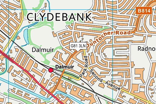 G81 3LN map - OS VectorMap District (Ordnance Survey)