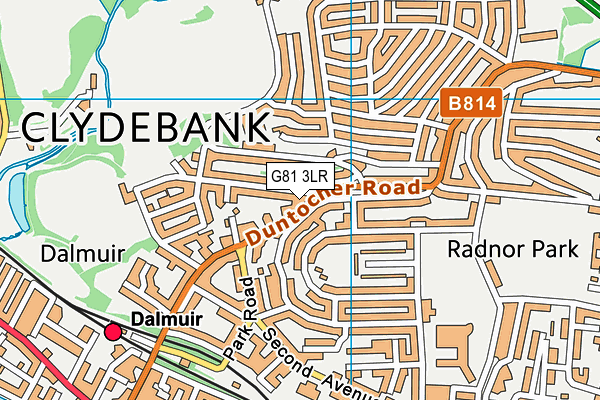 G81 3LR map - OS VectorMap District (Ordnance Survey)