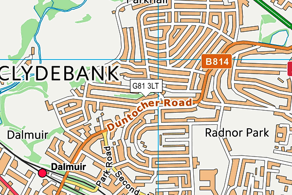 G81 3LT map - OS VectorMap District (Ordnance Survey)