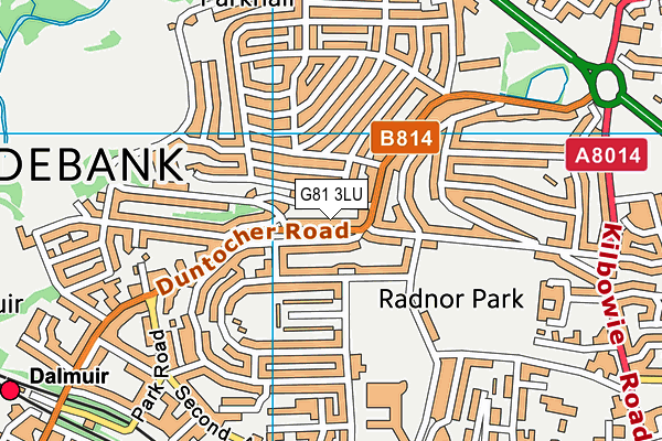 G81 3LU map - OS VectorMap District (Ordnance Survey)