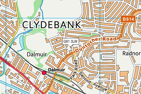 G81 3LW map - OS VectorMap District (Ordnance Survey)