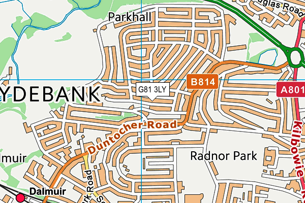 G81 3LY map - OS VectorMap District (Ordnance Survey)