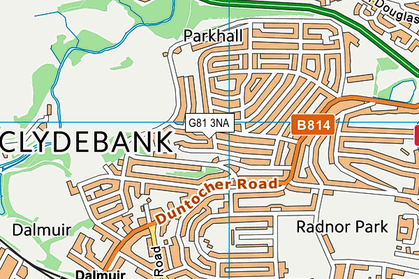 G81 3NA map - OS VectorMap District (Ordnance Survey)