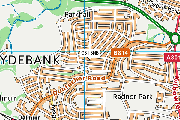 G81 3NB map - OS VectorMap District (Ordnance Survey)