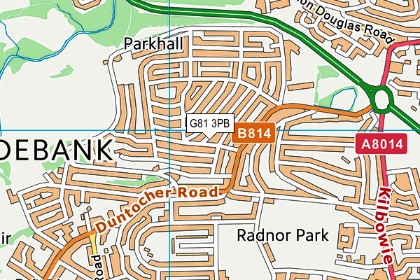 G81 3PB map - OS VectorMap District (Ordnance Survey)