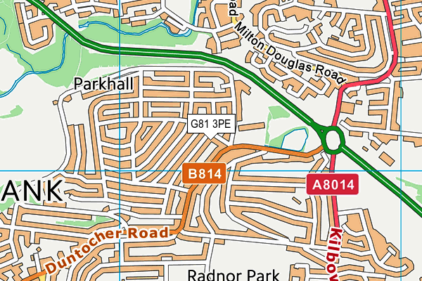 G81 3PE map - OS VectorMap District (Ordnance Survey)