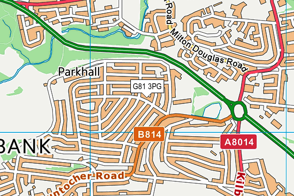 G81 3PG map - OS VectorMap District (Ordnance Survey)