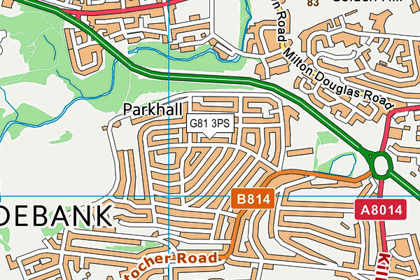 G81 3PS map - OS VectorMap District (Ordnance Survey)