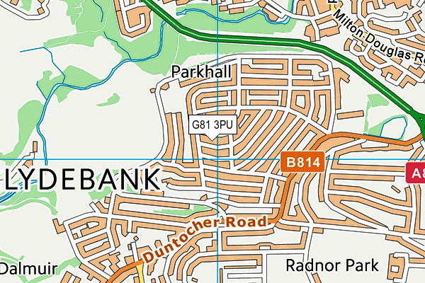 G81 3PU map - OS VectorMap District (Ordnance Survey)