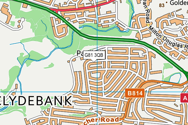 G81 3QB map - OS VectorMap District (Ordnance Survey)