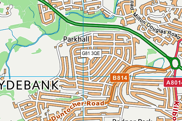 G81 3QE map - OS VectorMap District (Ordnance Survey)