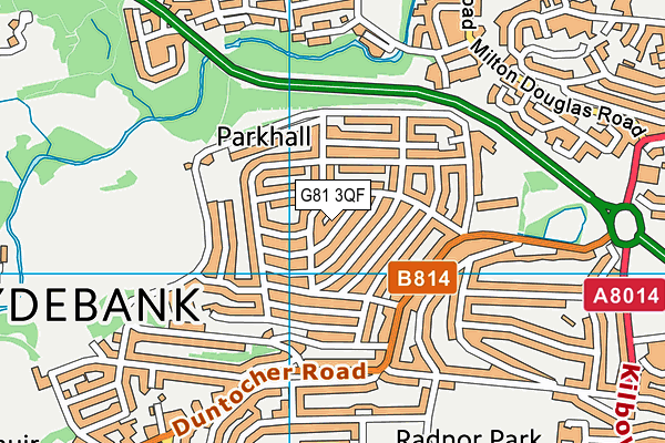 G81 3QF map - OS VectorMap District (Ordnance Survey)