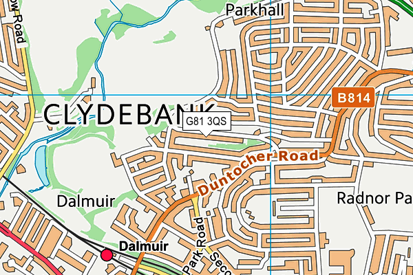 G81 3QS map - OS VectorMap District (Ordnance Survey)