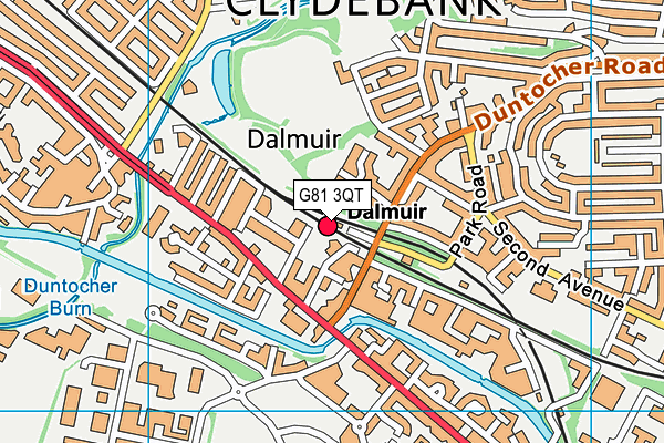 G81 3QT map - OS VectorMap District (Ordnance Survey)