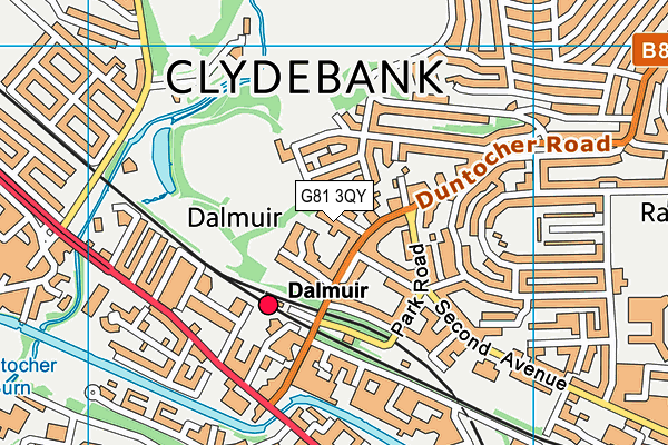 G81 3QY map - OS VectorMap District (Ordnance Survey)