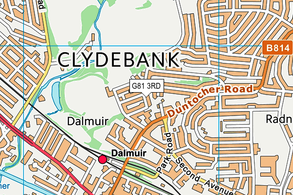 G81 3RD map - OS VectorMap District (Ordnance Survey)