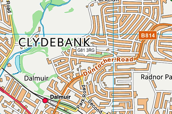 G81 3RG map - OS VectorMap District (Ordnance Survey)