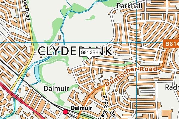 G81 3RH map - OS VectorMap District (Ordnance Survey)