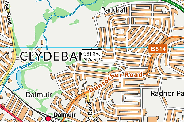 G81 3RJ map - OS VectorMap District (Ordnance Survey)