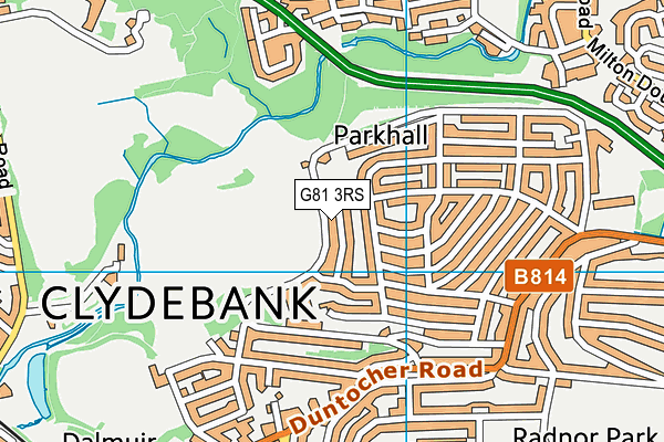 G81 3RS map - OS VectorMap District (Ordnance Survey)