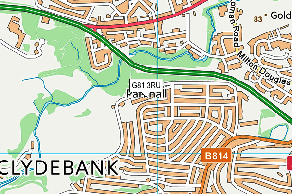 G81 3RU map - OS VectorMap District (Ordnance Survey)