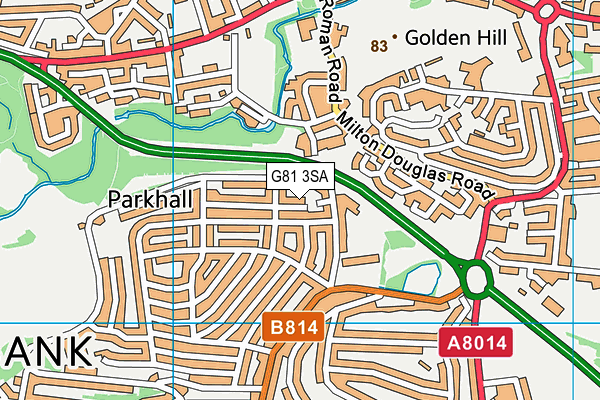 G81 3SA map - OS VectorMap District (Ordnance Survey)