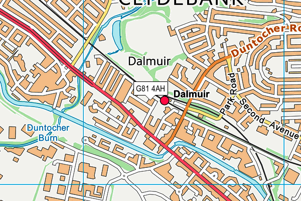 G81 4AH map - OS VectorMap District (Ordnance Survey)