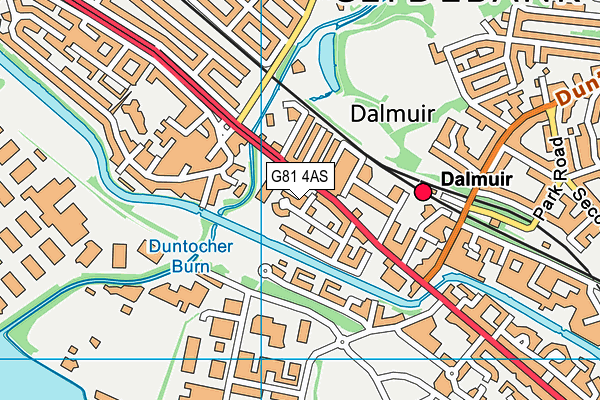 G81 4AS map - OS VectorMap District (Ordnance Survey)