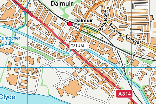 G81 4AU map - OS VectorMap District (Ordnance Survey)