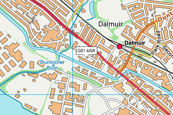 G81 4AW map - OS VectorMap District (Ordnance Survey)