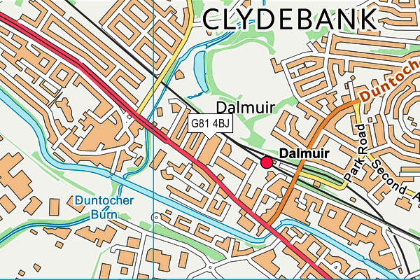 G81 4BJ map - OS VectorMap District (Ordnance Survey)