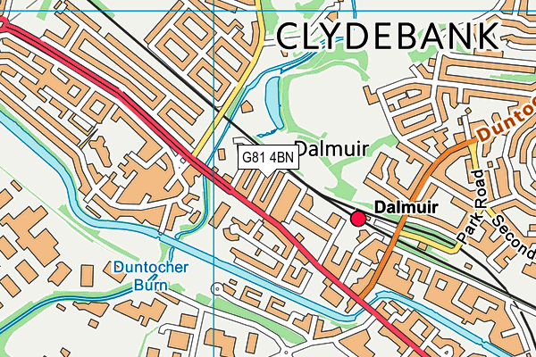 G81 4BN map - OS VectorMap District (Ordnance Survey)