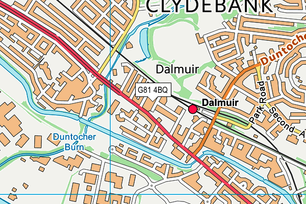 G81 4BQ map - OS VectorMap District (Ordnance Survey)