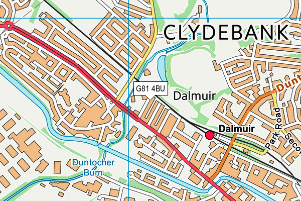 G81 4BU map - OS VectorMap District (Ordnance Survey)