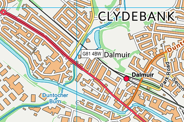 G81 4BW map - OS VectorMap District (Ordnance Survey)