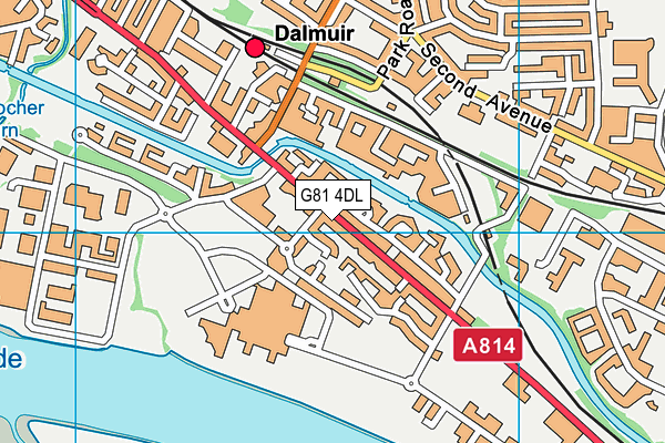 G81 4DL map - OS VectorMap District (Ordnance Survey)