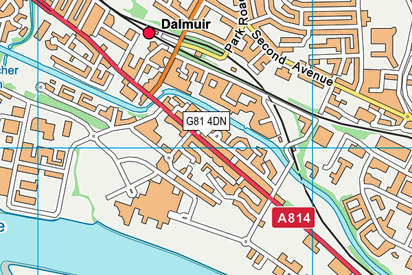G81 4DN map - OS VectorMap District (Ordnance Survey)