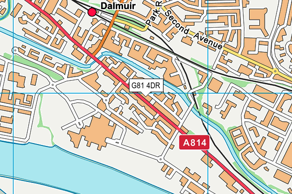 G81 4DR map - OS VectorMap District (Ordnance Survey)