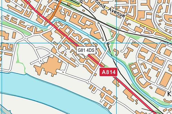 G81 4DS map - OS VectorMap District (Ordnance Survey)